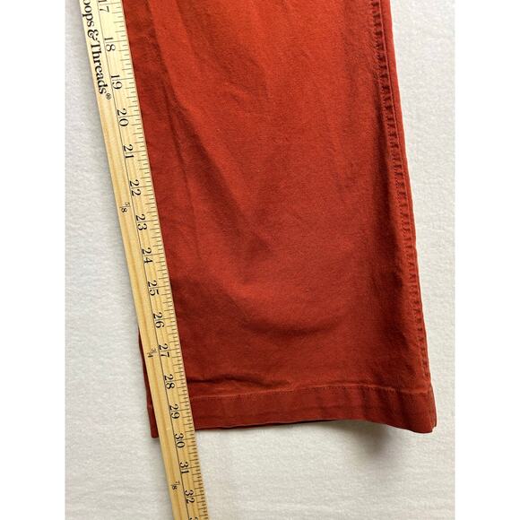 Woman's WoolRich Red Cotton Pants - Size 8 Tall Business casual comfortable - Picture 10 of 11